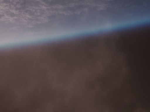 A simple room in space