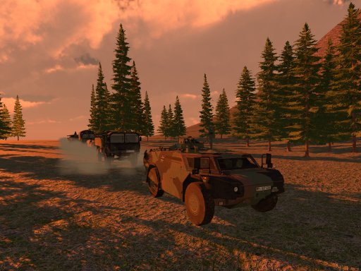 WW convoy Evening