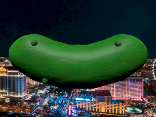 Giant Floating Pickle