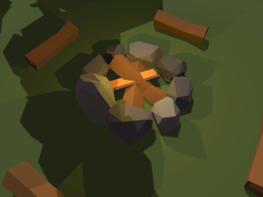 Camp near ruins