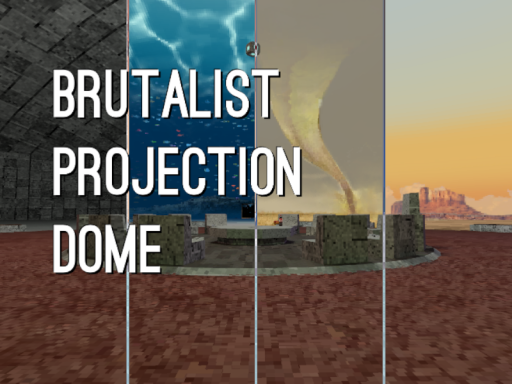 Brutalist Projection Dome