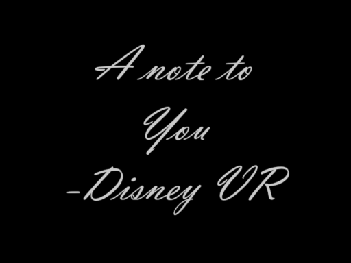 A Note to you․