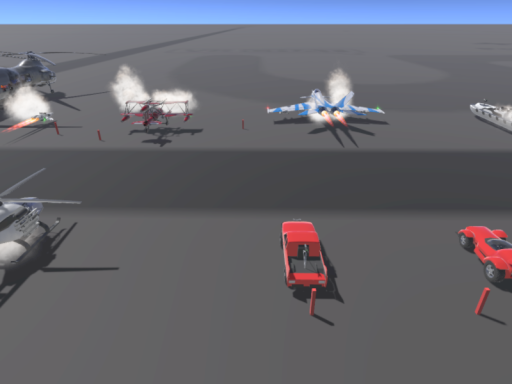 driving and flying world