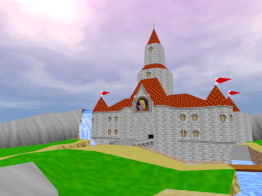 ~ Super Mario 64 - Peach's Castle Outside ~