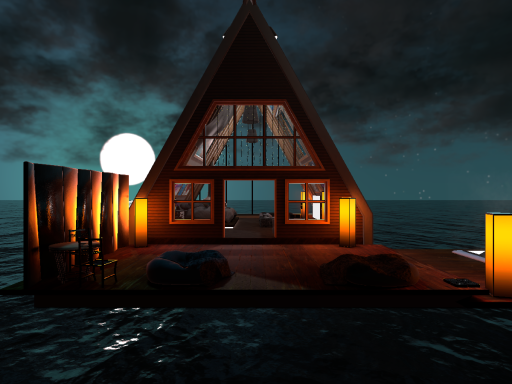 海上月色小屋