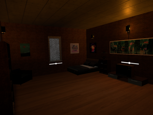 Bedroom in the Rain