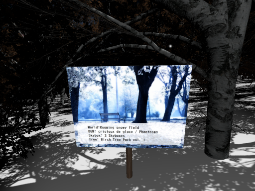 Roaming snowy field