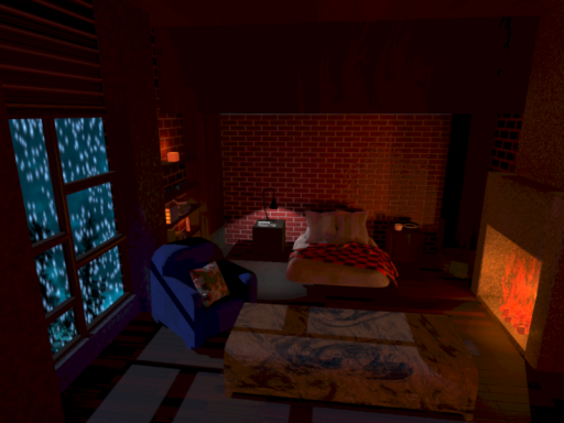Rainy sleeping room