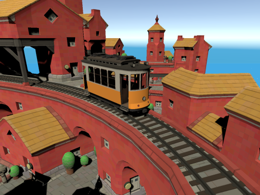 Townscaper tram