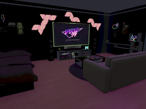 the gaming room