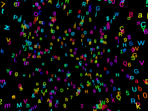 ASCII Rainbow Sphere