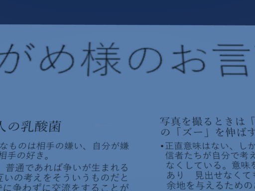 のがめ様の名言集