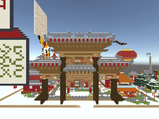 MC中日V联动地图