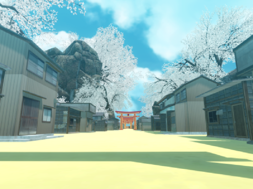 海沿いの桜村