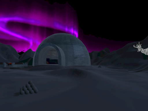 Aurora and Chill by a fire