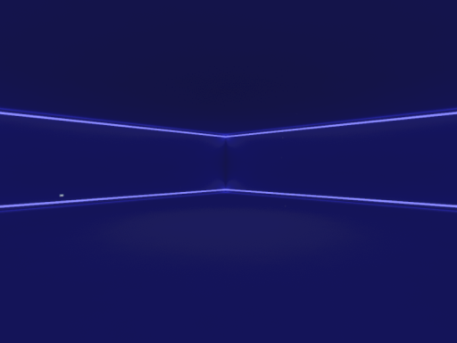 Big Blue Room With Mirror