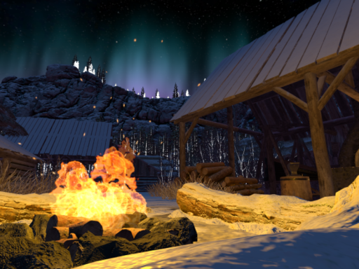 Aurora in the Alps