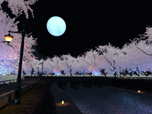 幽桜夜川
