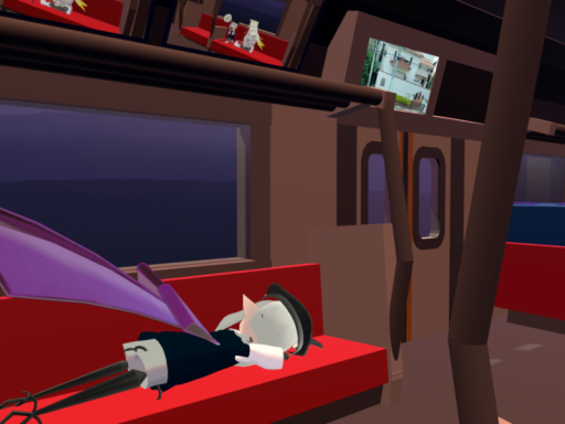 電車で作業＆チル