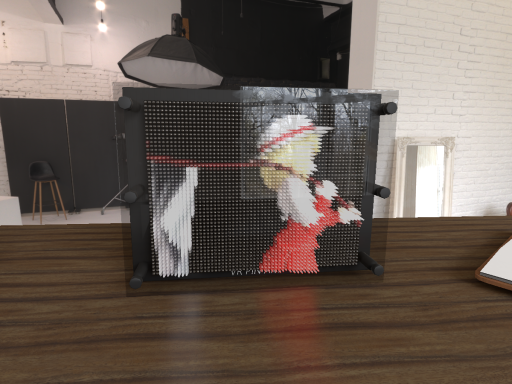 Bad Apple But Its Rendered Photorealistically On A PinArt Board With Realtime Reflections And Color