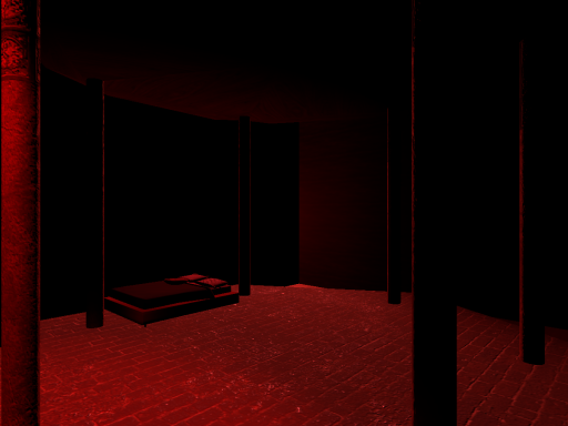Horror room creepy