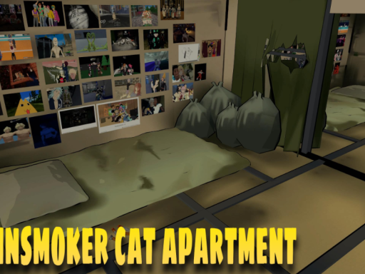 chainsmoker cat apartment- made by ento
