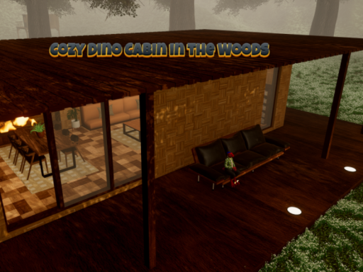Cozy Dino Cabin in the Woods