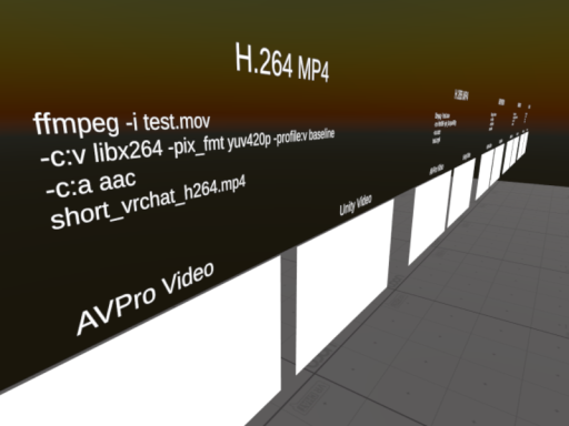 VRChat video format playback tester