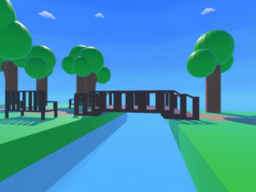 Low Poly Sky Forest