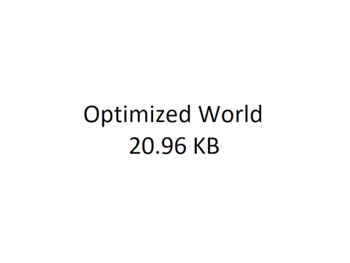 Very optimized world