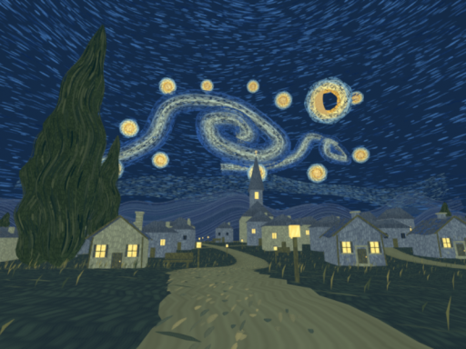 The Starry Night - Living Canvas