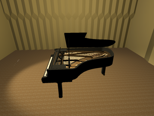On the piano