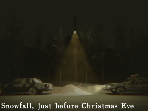 Snowfall‚ just before Christmas Eve