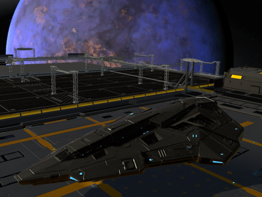 Elite Dangerous Python on the landing pad
