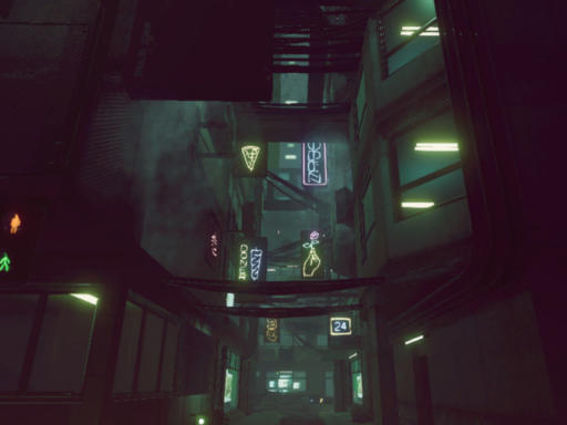 cyberpunk alley ⁄ 사이버펑크 골목 - Fria
