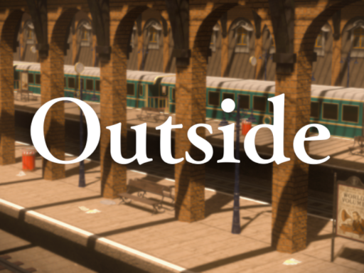 Outside