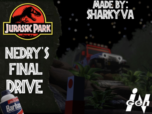 Nedry's Final Drive （Jurassic Park 1993）