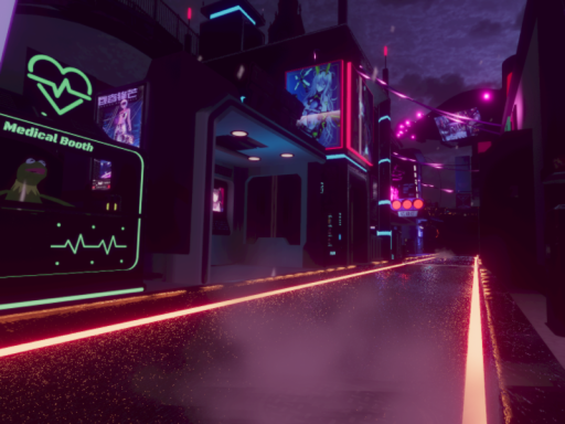 Scifi City in the Winter