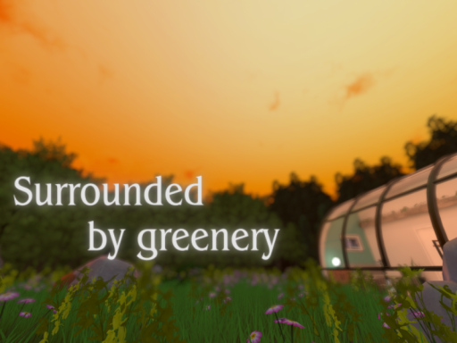 Surrounded by greenery
