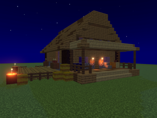 My Admin's Cabin world （Built this all by myself lmao）