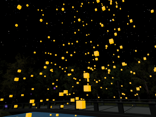 floating lanterns