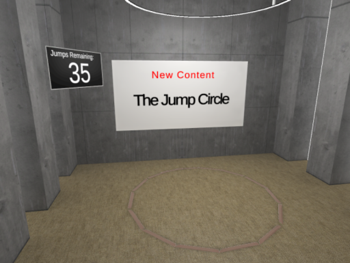 The VRChat® Ultra Deluxe® Jump Circle®
