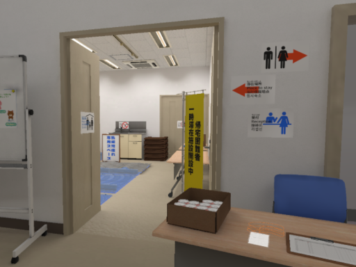 帰宅困難者一時滞在施設展示ワールド Exhibition World of the temporary stay facility for stranded persons