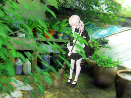 半山腰的小院子-山腹にある小さな庭-（3DGS）