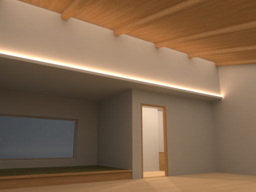 Slanted Ceiling Room