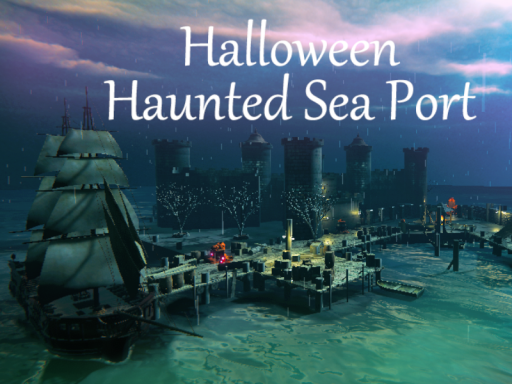 Halloween Haunted Sea Port with Zombie Mansion