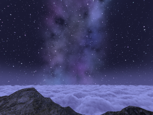 Procedural milky way