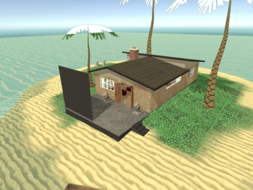 house on an island
