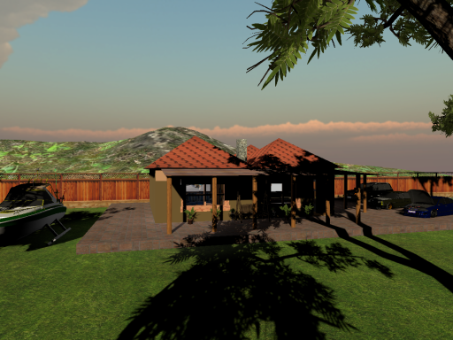 Southern house in the hills