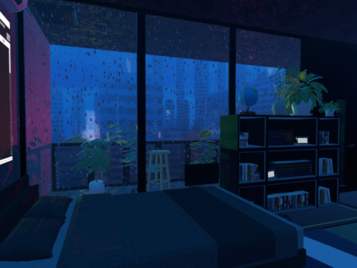 雨と眠る部屋
